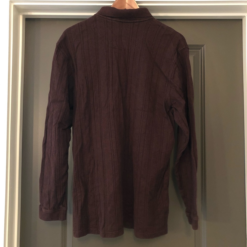 🌺 Geoffrey Beene Sweater Size L Burgundy - Picture 8 of 8